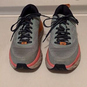 HOKA Women's Running Shoes - Light Blue and Orange